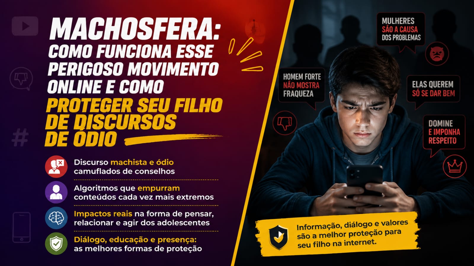 adolescente usando celular apreensivo