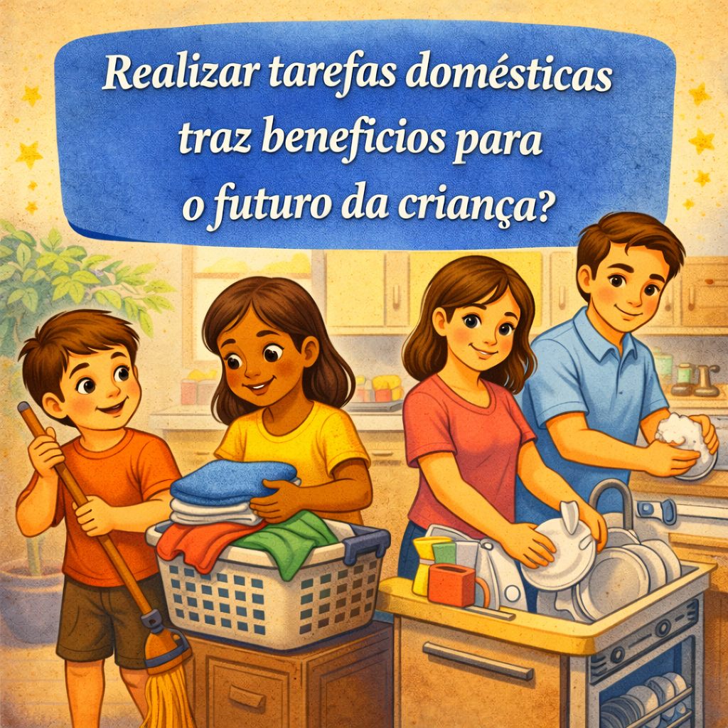 Realizar tarefas domésticas traz benefícios para o futuro da criança?